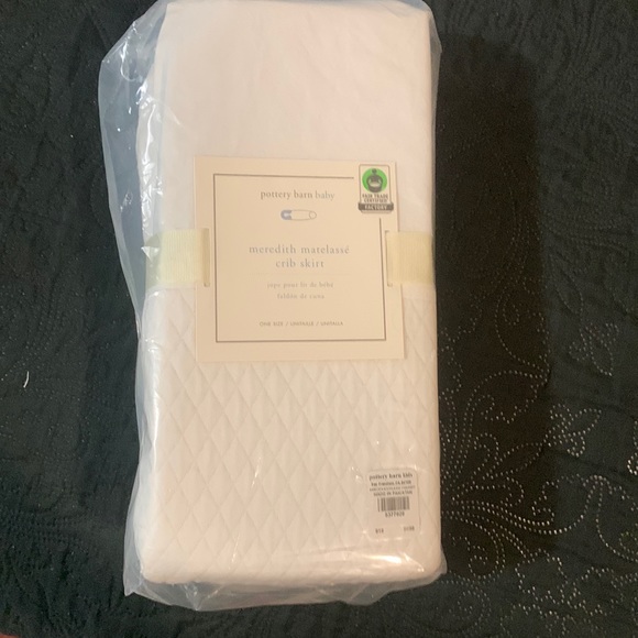Pottery Barn Other Pottery Barn Baby Meredith Matelass Crib Skirt